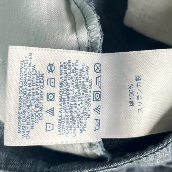 NWOT Lands End Chambray Shorts Denim color - Picture 9 of 13